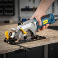Enventor Mini Circular Saw, Upgraded 5A/600W Electric Circular Saws Corded with Laser Guide, 5,500RPM, 3 Saw Blades 3-1/2" Compact, Power for Wood, Soft Metal, Tile, Plastic, Adjustment Cutting Depth